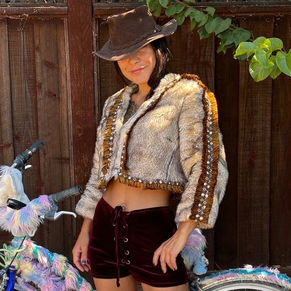 Fur festival coat